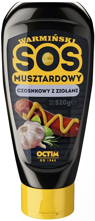 Octim Warmiński sos musztardowy czosnkowo-ziołowy