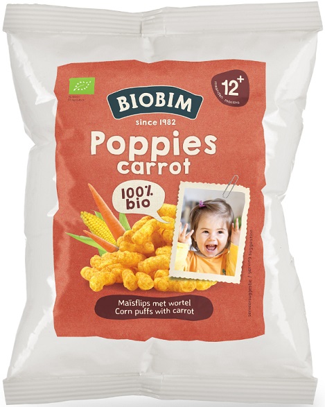 bocanadas de maíz Biobim con BIO zanahoria