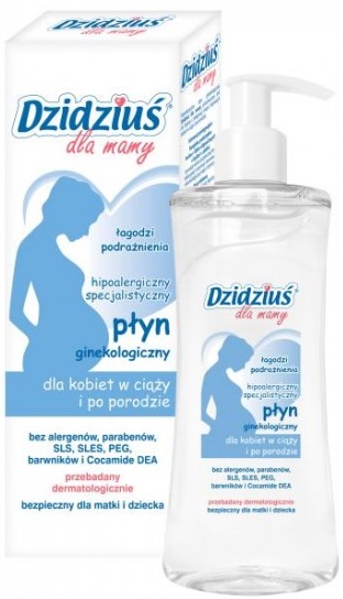 Dzidziuś dla mamy Hipoalergiczny płyn ginekologiczny dla kobiet w ciąży i po porodzie