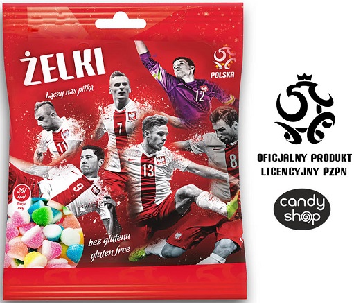 Candy Shop Żelki kibica oficjalny produkt PZPN bez glutenu