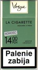 Vogue La Menthe Superslims Cigarette Smoke
