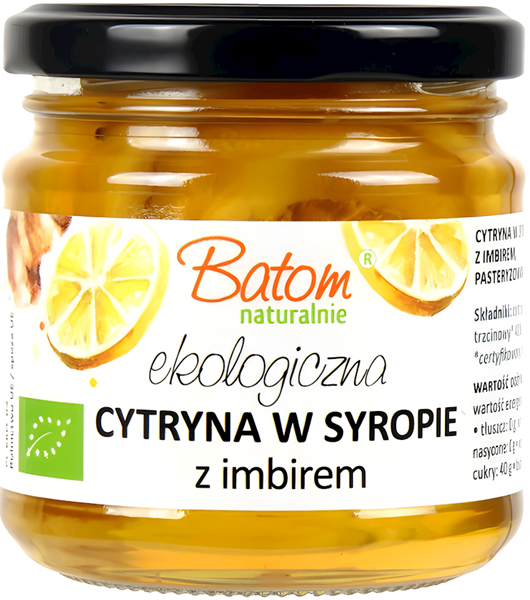 Batom lemon with ginger in syrup BIO