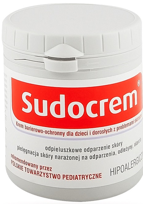 crema barrera protectora Sudocrem para los niños y adultos con problemas de la piel