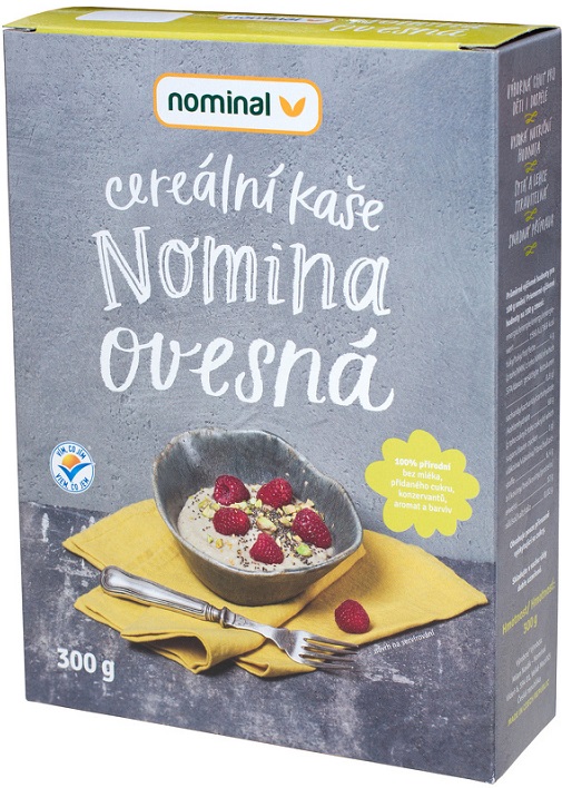 Nominal instant oatmeal porridge
