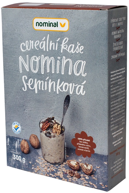 Nominal porridge instant cereal grains