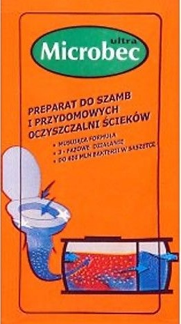 Bros Microbec ultra Preparat do szamb i przydomowych oczyszczalni ścieków saszetka zapach eukaliptusa