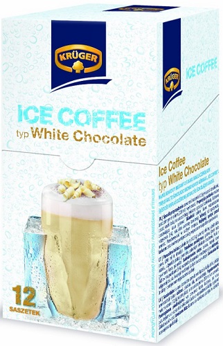 Tipo de Kruger hielo Cofee chocolate blanco bebida de café 12 sobres