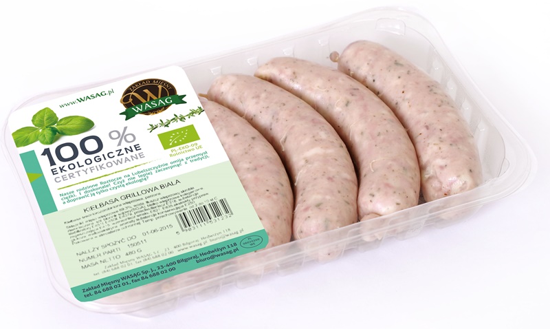 Wasąg BIO white sausage (5 pieces)