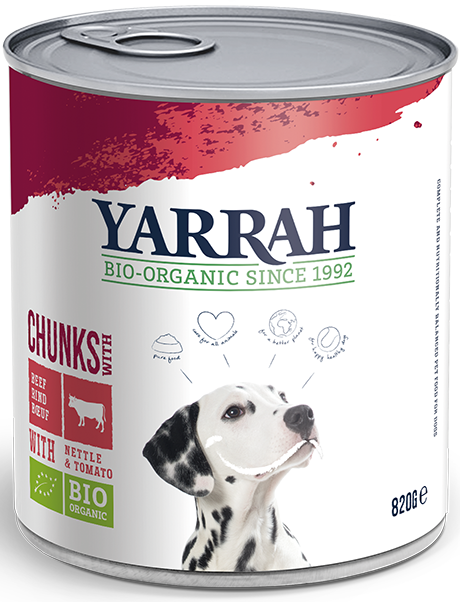 Yarrah Karma dla psa z wołowiną, pokrzywą i pomidorem BIO