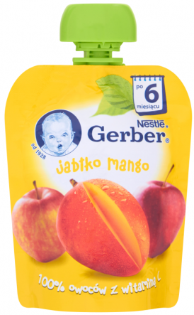 Gerber Deser w tubce jabłko mango