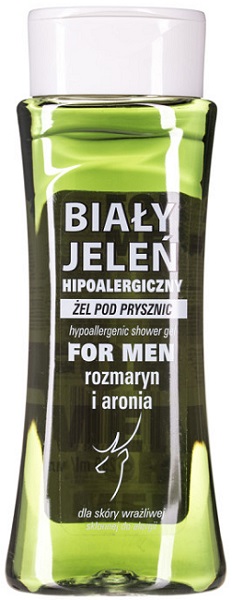 Biały Jeleń Hipoalergiczny żel pod prysznic dla mężczyzn rozmaryn i aronia