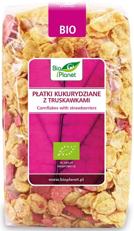 Bio Planet Płatki kukurydziane z truskawkami BIO