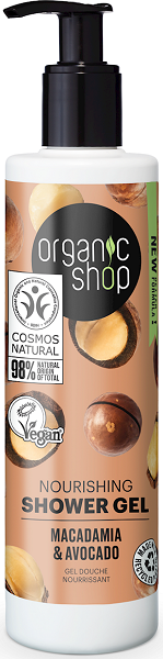 Organic Shop Żel pod prysznic kenijskie orzechy macadamia ECO