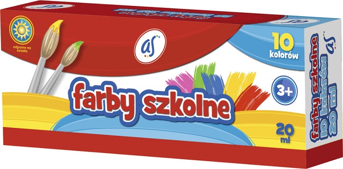 As Farby szkolne 10 kolorów