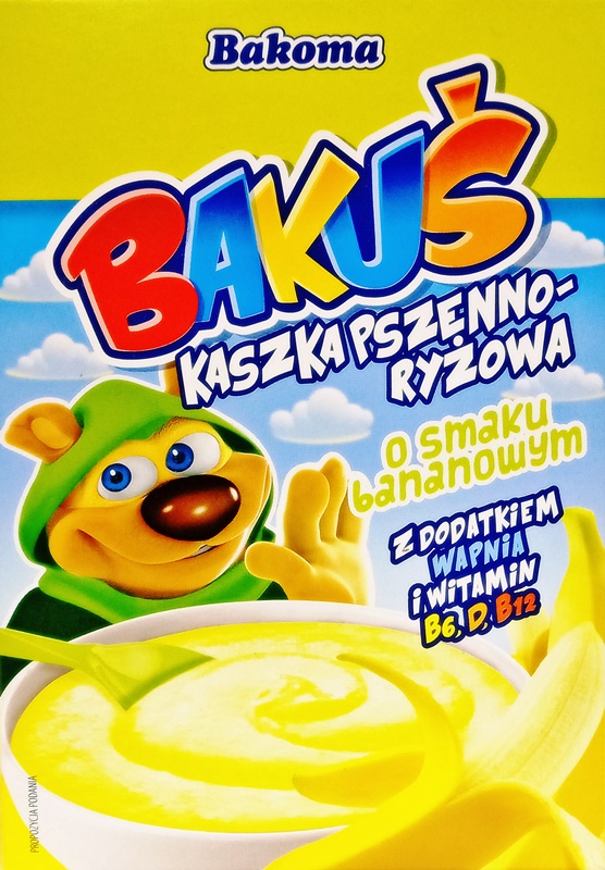 Bakoma Bakuś Kaszka pszenno-ryżowa o smaku bananowym