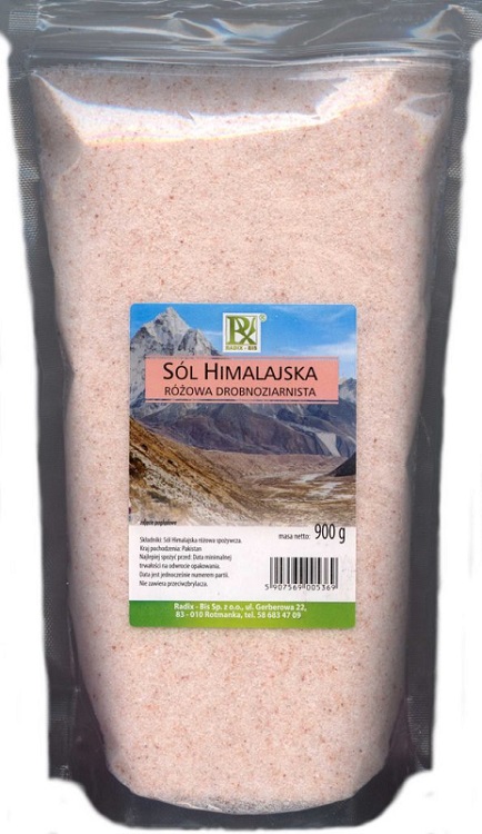 Radix-Bis Sól himalajska różowa drobnoziarnista
