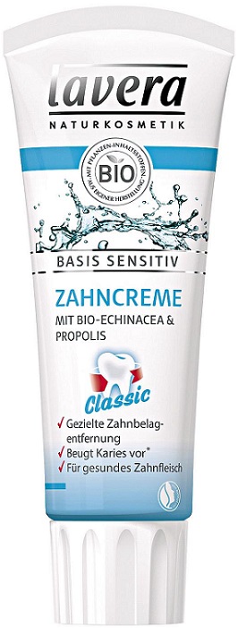Lavera Zahnpasta ohne Fluorid aus Bio-Echinacea und Propolis BIO