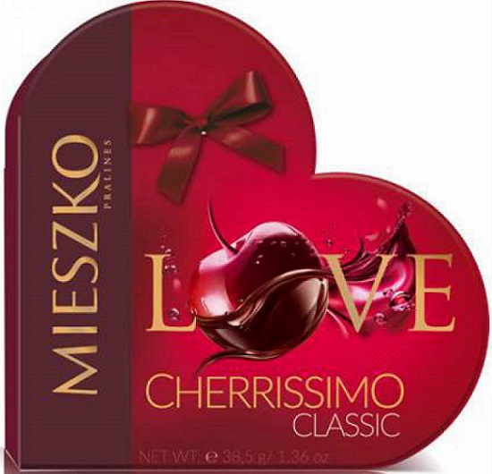 Micislao Pralinés Cherrissimo cerezas del corazón en el alcohol