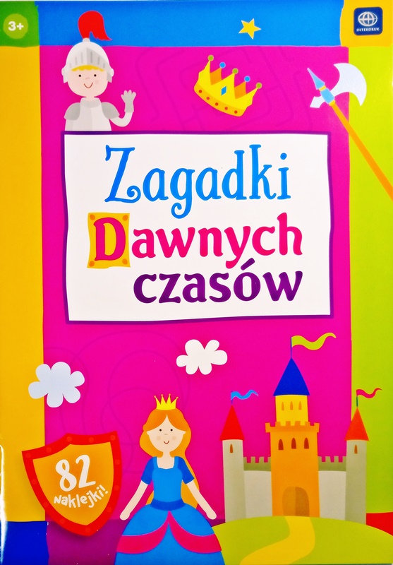 Interdruk книжка-раскраска с наклейками "Загадки древних времен"