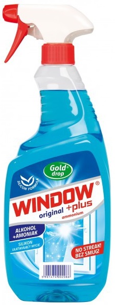 limpiador de ventanas de oro gota Ventana Más Alcohol + Amoniaco
