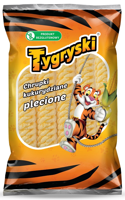 Tygryski chrupki kukurydziane plecione
