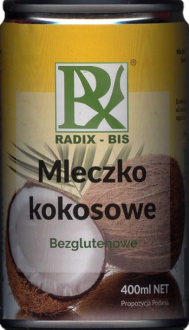 Radix-Bis leche de coco sin gluten