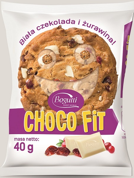 Bogutti Fit Choco Печенье клюквенного белый шоколад