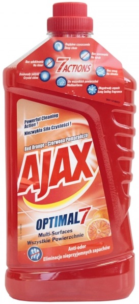 Ajax Optimal 7 Płyn uniwersalny Czerwona Pomarańcza
