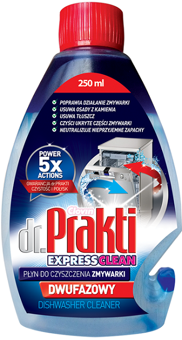 Clovin Dr.Prakti two-phase fluid to clean your dishwasher