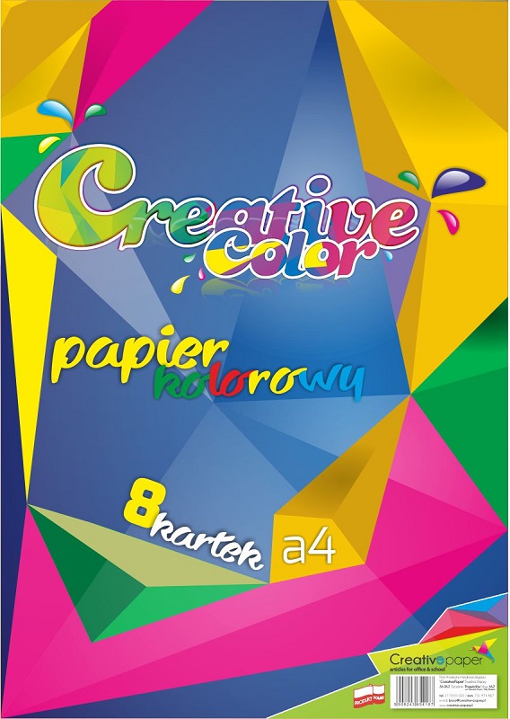 Kreative Farbpapier A4