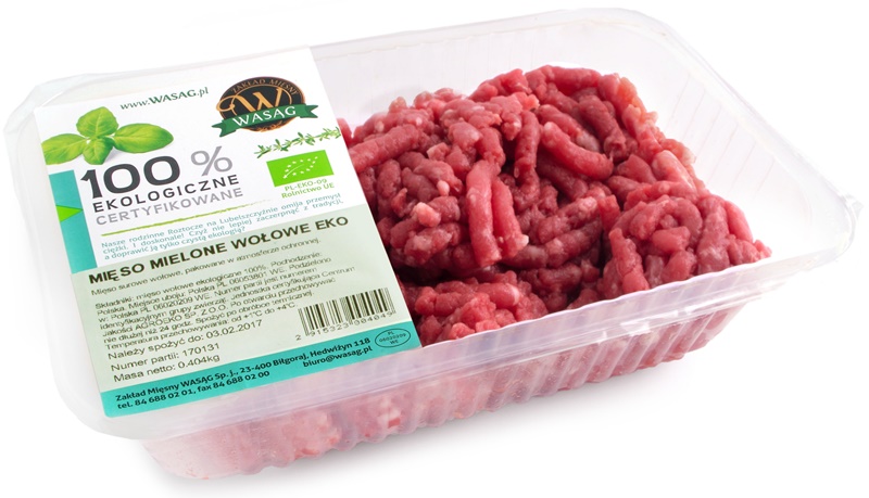 Wasąg mięso mielone wołowe BIO (około 0,50 kg)