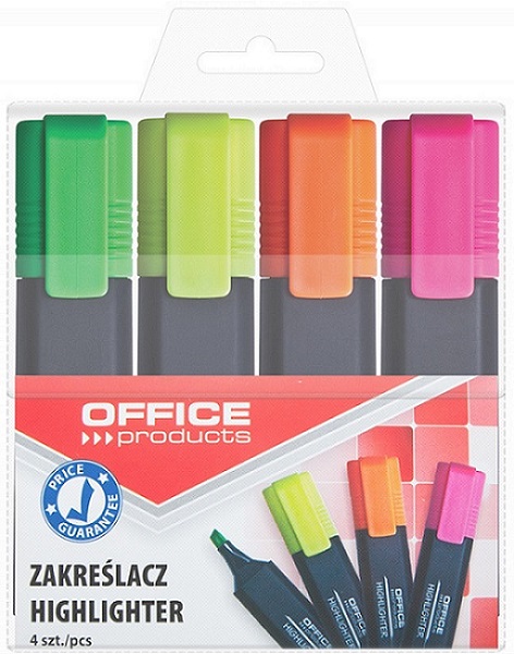 Büro Highlighters 4 Farben