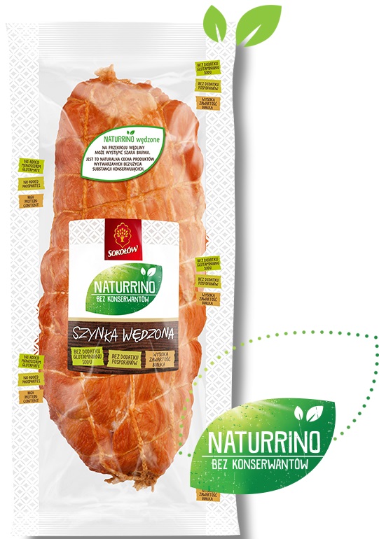 Falcons Naturrino smoked ham without preservatives