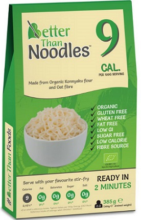 Mejor que los fideos sin gluten de Konjac Noodle Bio