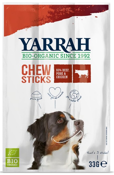 Yarrah Dog Delicacy Rindersticks mit Meeresalgen BIO