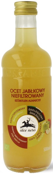 Alce Nero Ocet jabłkowy 5% niefiltrowany BIO