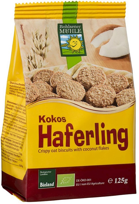 Bohlsener Muhle coco Galletas de avena BIO