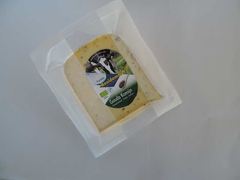 Hooidammer madurado queso Gouda de 50% BIO alcaravea grasa