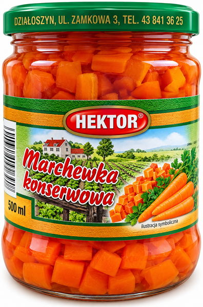 Honey canned carrot