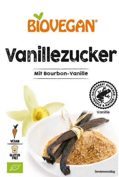 Biovegan Cukier waniliowy bezglutenowy 4x8g BIO