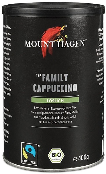 Mount Hagen Coffee cappuccino family fair trade BIO