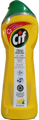 Cif Cream Mleczko do czyszczenia z mikrokryształkami Lemon