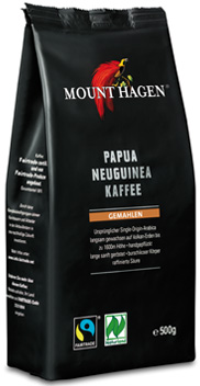 Mount Hagen ground coffee arabica 100% Papua New Guinea fair trade BIO