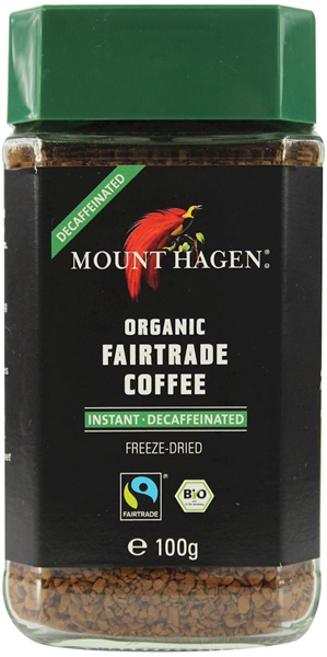 Mount Hagen decaffeinated instant coffee arabica / robusta fair trade BIO