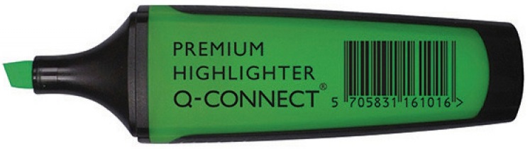 Q-Connect зеленый Highlighter