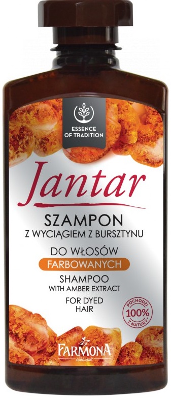 Jantar Shampoo für gefärbtes Haar mit Extrakten aus Bernstein