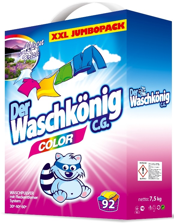 Der Waschkonig color en polvo de lavado