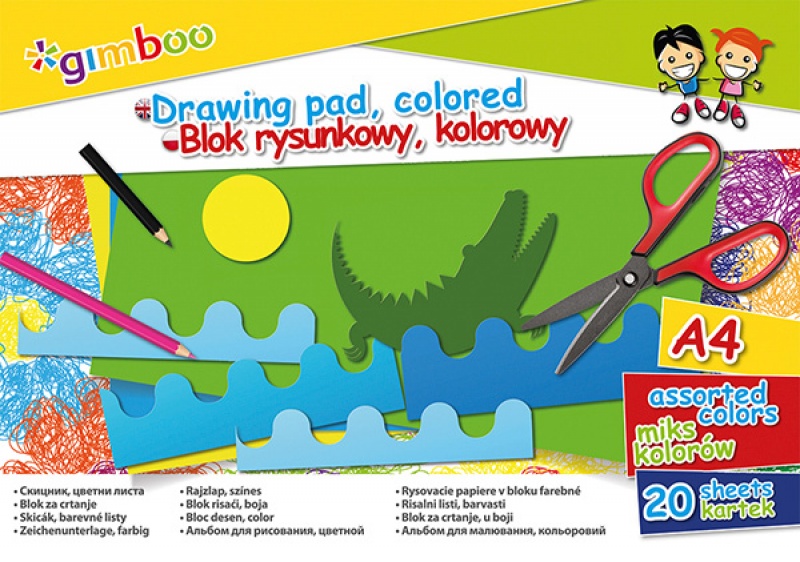 Цвет Gimboo Drawing Pad A4