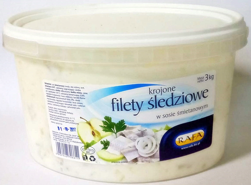 Rafa Krojone filety śledziowe w sosie śmietanowym