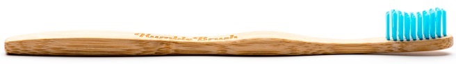 Humble кисть Зубная щетка из бамбука мягкий синий 19 см